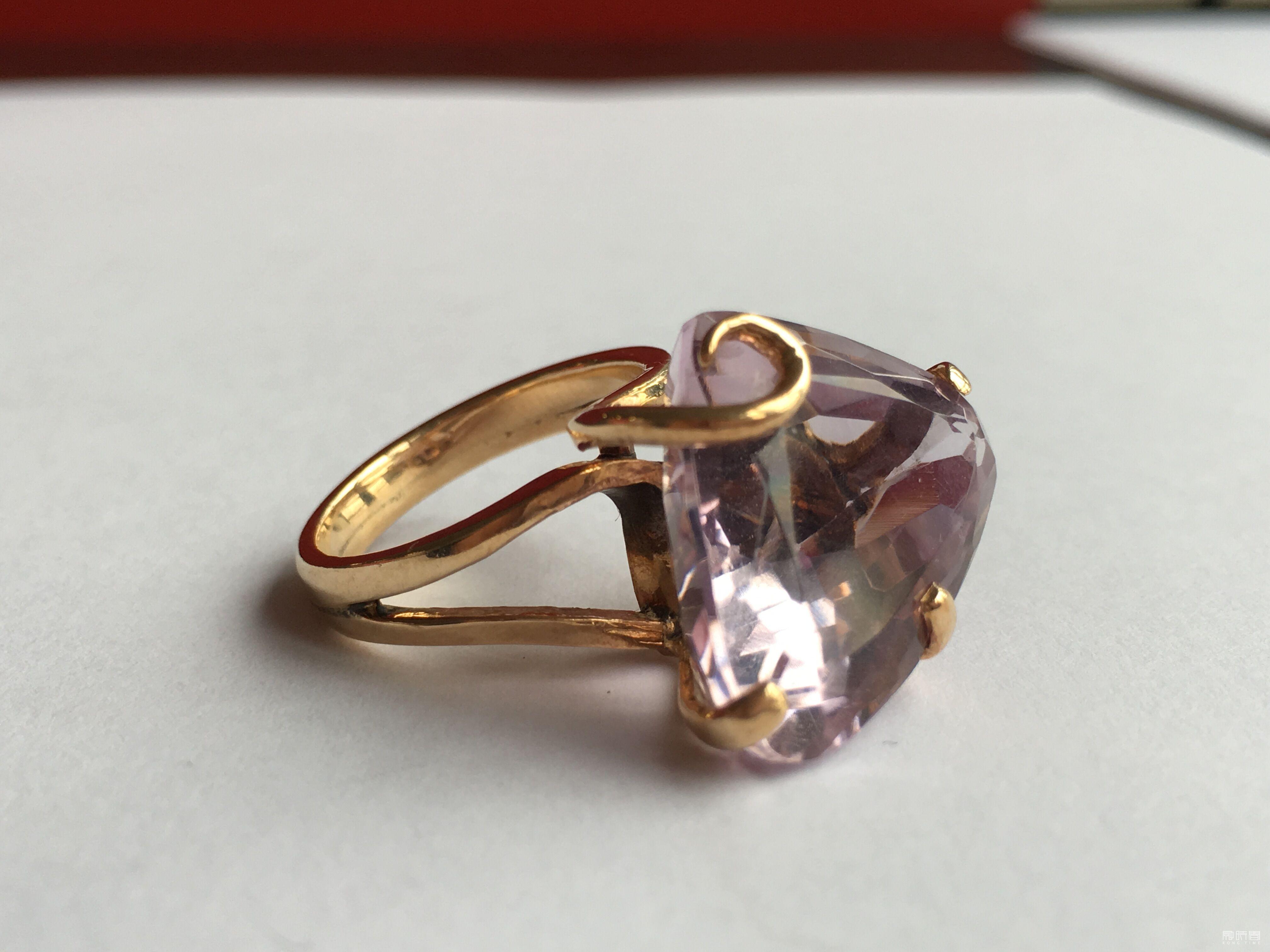 005  14K 黃金紫水晶戒指